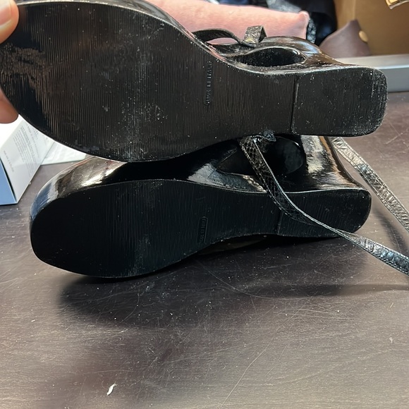 Fortuna Valentino Wooden Sandals Sz 40 - Picture 11 of 15